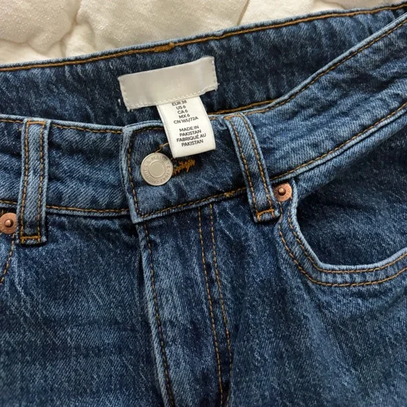 H&M Wide High Dark Wash Jeans - Picture 5 of 6